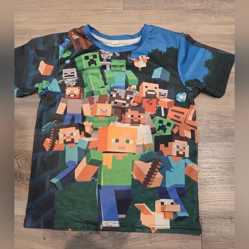 Minecraft Boys Shirt 7-8